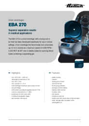 Data sheet | EBA 270