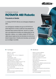 Feuillets d'information | ROTANTA 460 Robotic