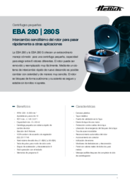 Fichas descriptivas | EBA 280 | 280 S