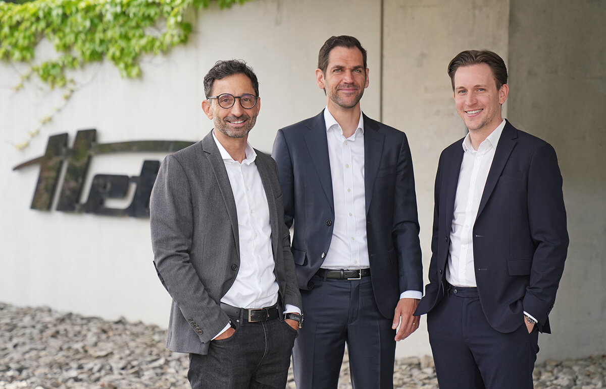 Van links naar rechts: Ralf Ledda, Volker Viktor, Leopold Frank